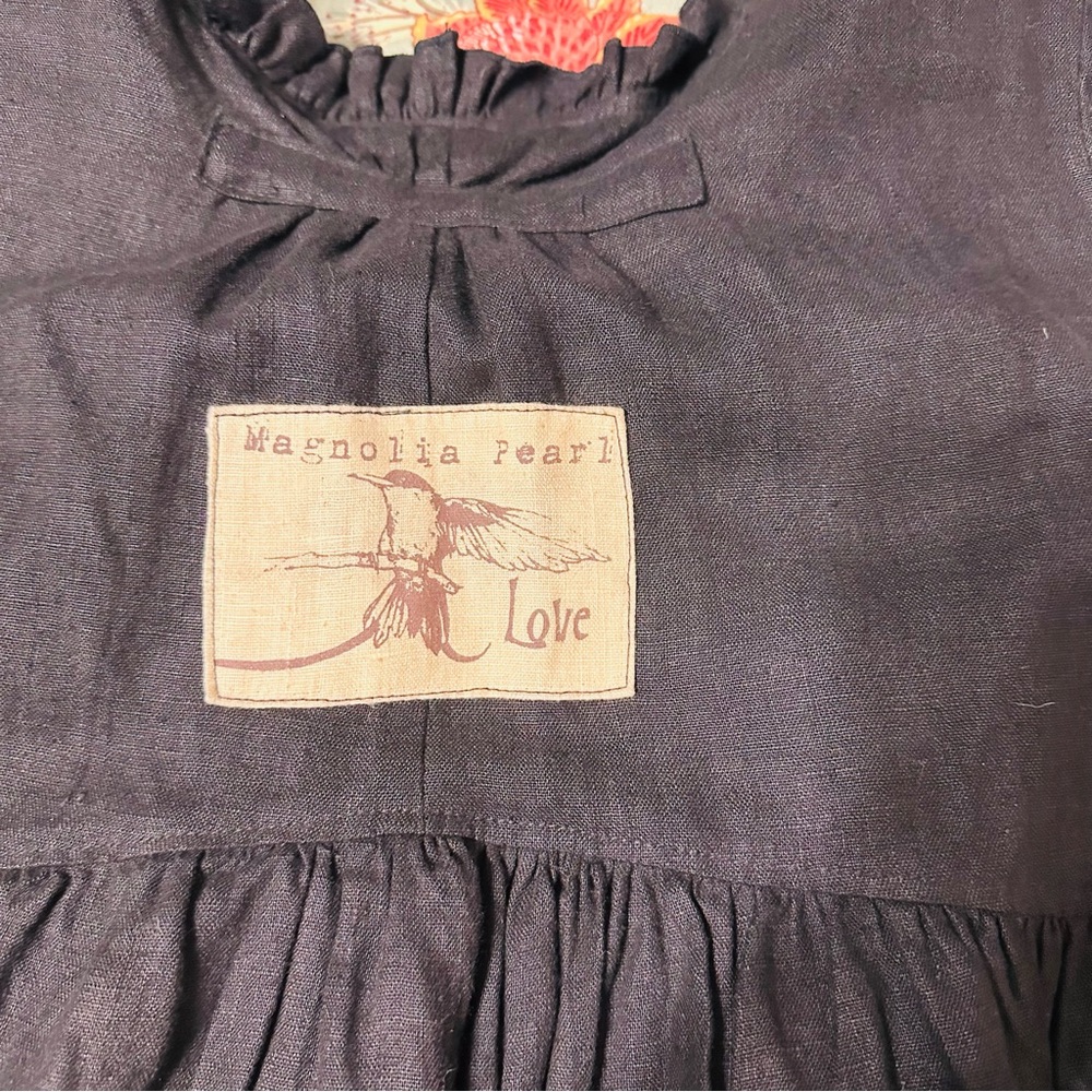 Magnolia Pearl Black Linen Top